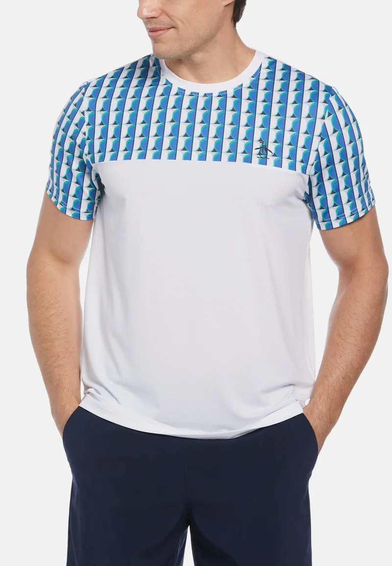 Original Penguin TN SS Performance Erkek T-Shirt Bright White