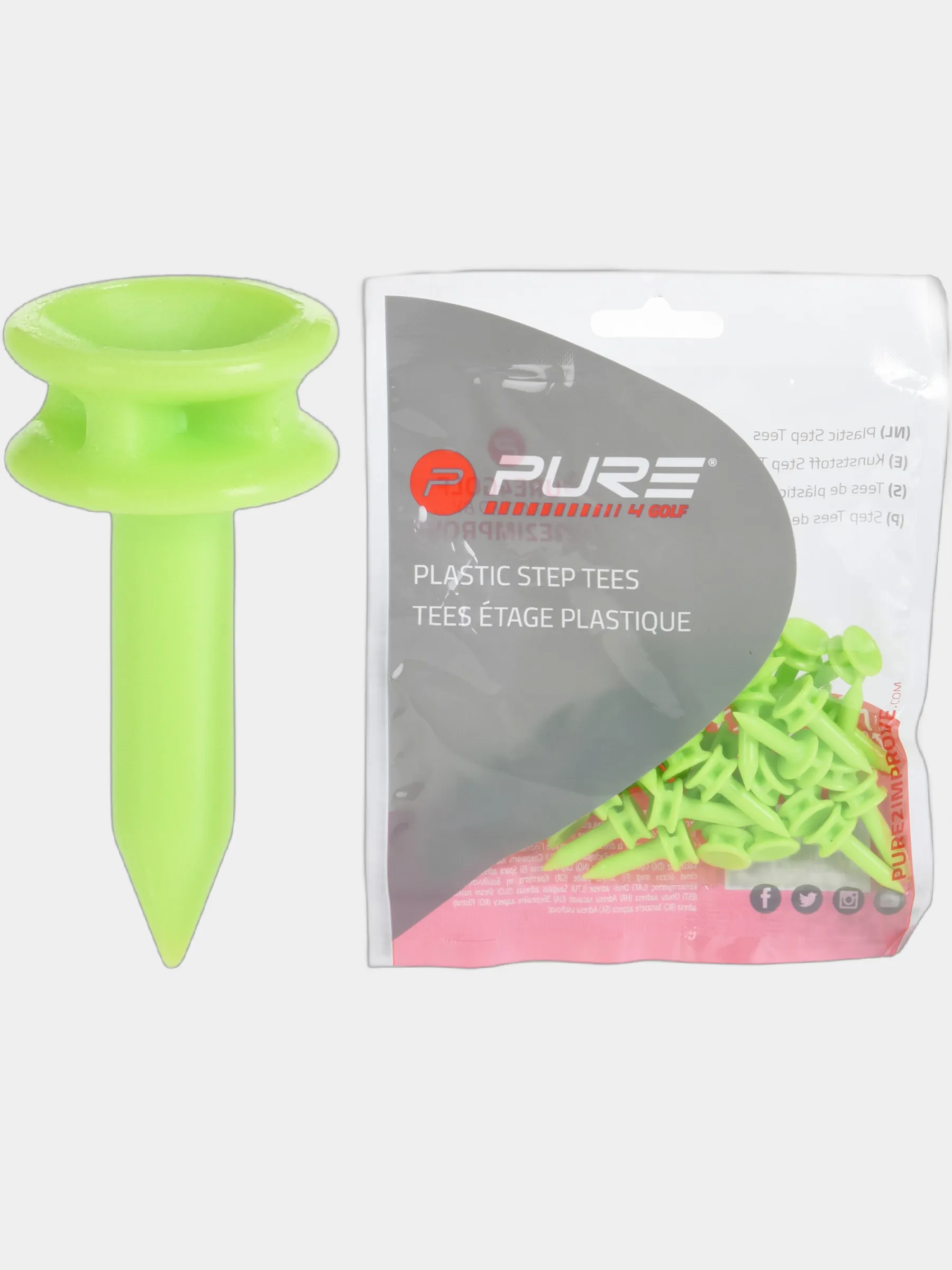 PURE Golf Tees 24mm 35'li Yeşil