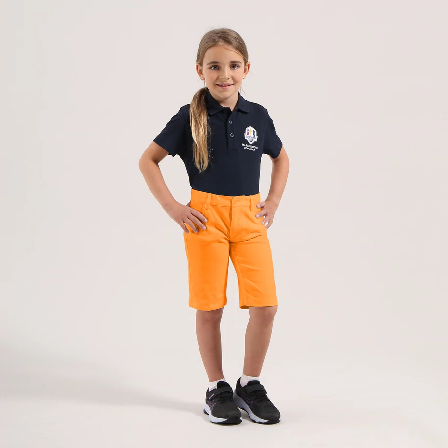 Chervo Unisex Çocuk Golf Şort Turuncu - Görsel 5