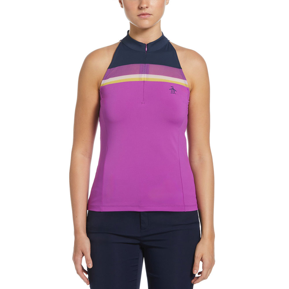 Original Penguin Sleeveless Kadın Halter Tank with Purple